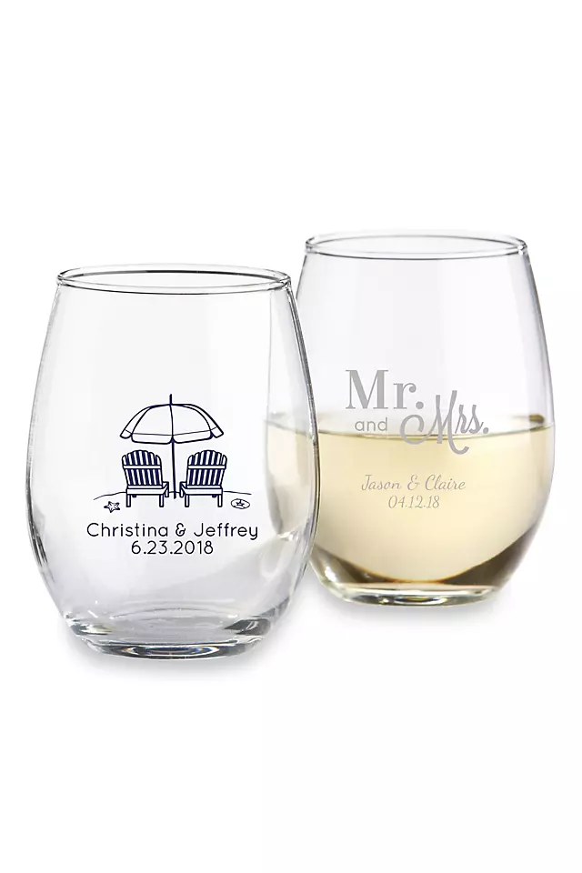 Personalized Stemless Wine Glass Image 8
