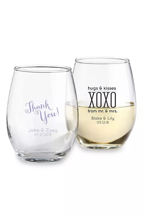 Personalized Stemless Wine Glass Image 1