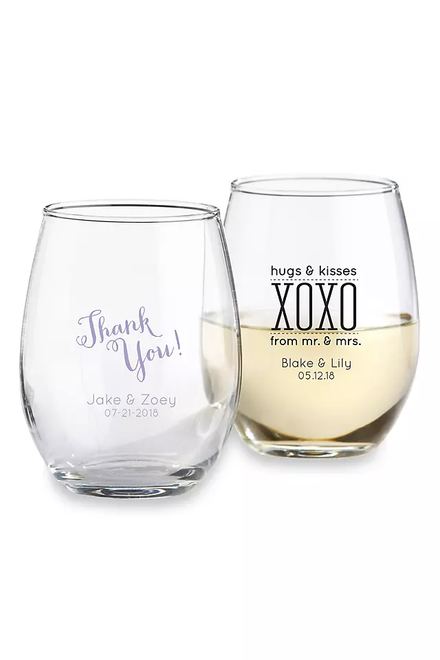 Personalized Stemless Wine Glass Image