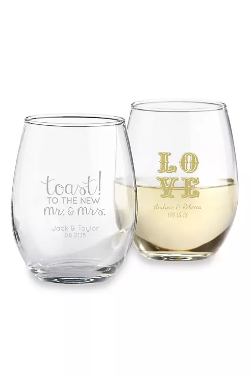 Personalized Stemless Wine Glass Image 9