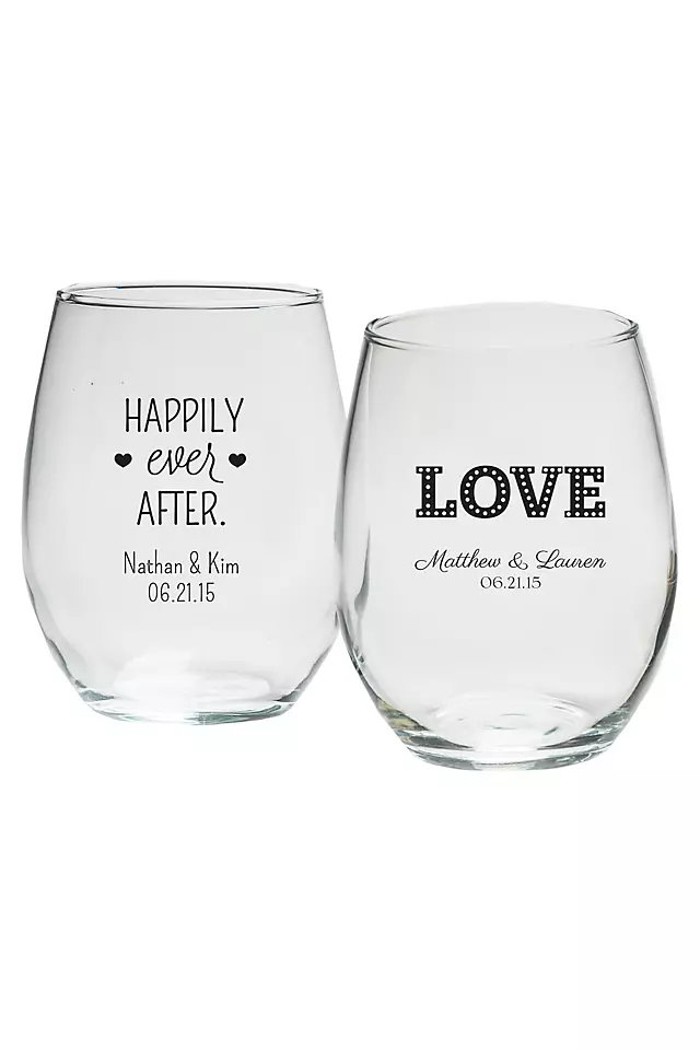 Personalized Stemless Wine Glass Image 3