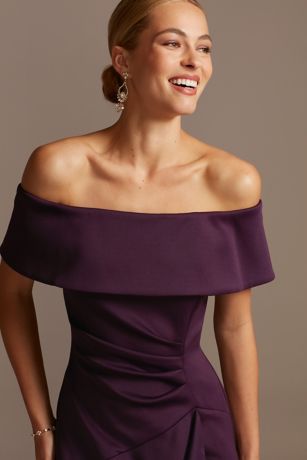 Xscape Plum Bridesmaid Dresses