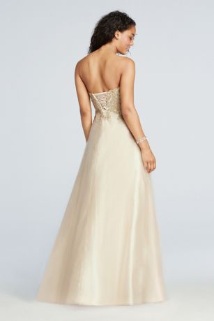 Prom Dress Champagne Sean Collection