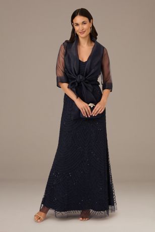 Sheer Organza Evening Jacket | David's Bridal