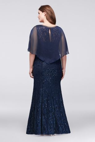 plus size long lace robe