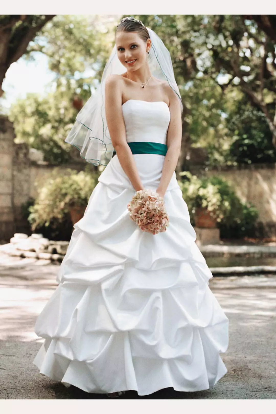 Strapless Satin Pick Up Ball Gown Image