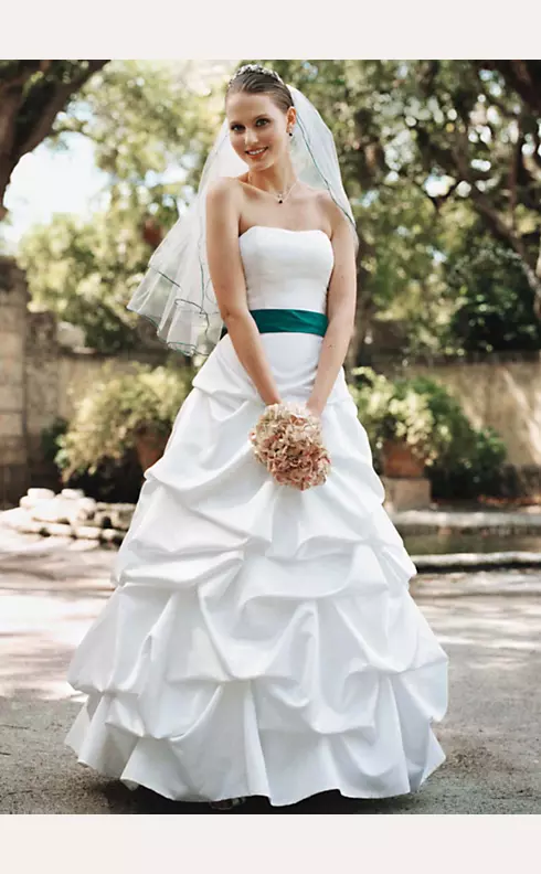 Strapless Satin Pick Up Ball Gown Image 1