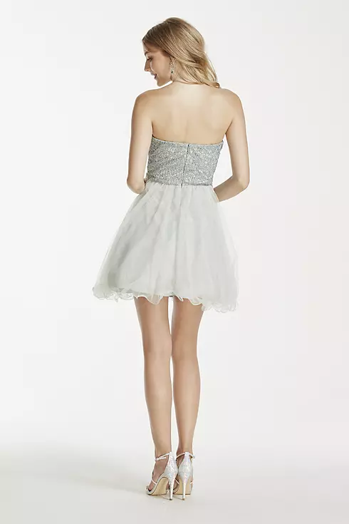 Sequin and Pearl Embellished Tulle Dress Image 2
