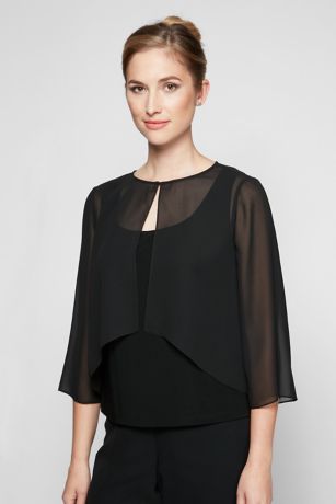 Alex evenings chiffon cover up sale