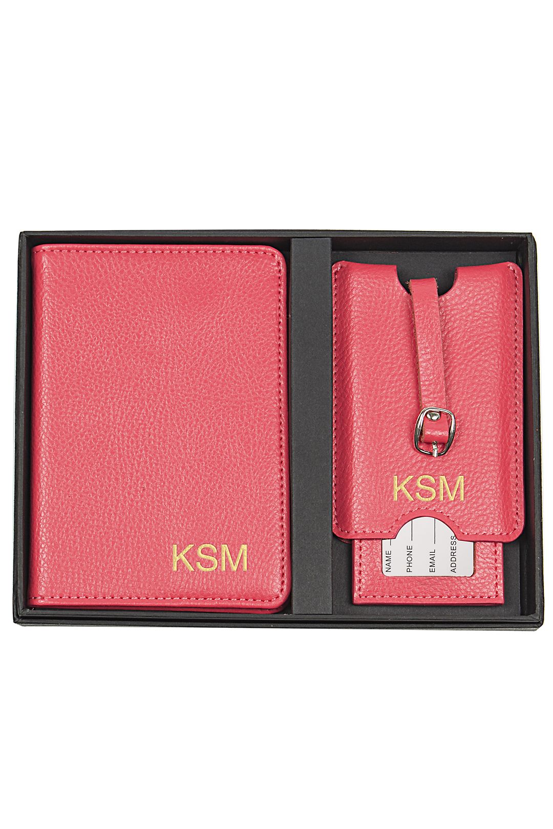 Buy Monogram Passport Cover and Luggage Tagleather Luggage Tags Online in  India 