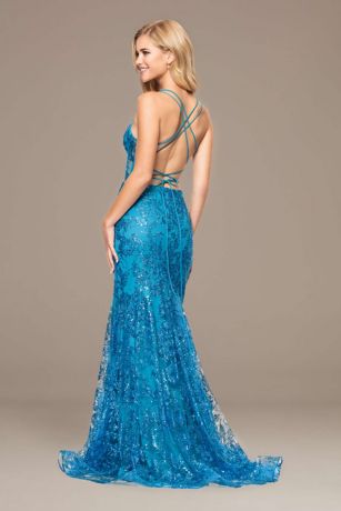 Illusion Bodice Mermaid Dress