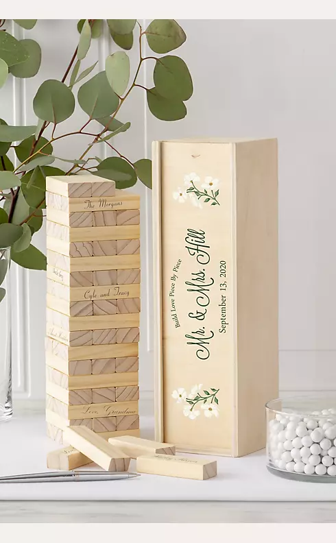 Personalized Floral Building Block Guestbook Image 6