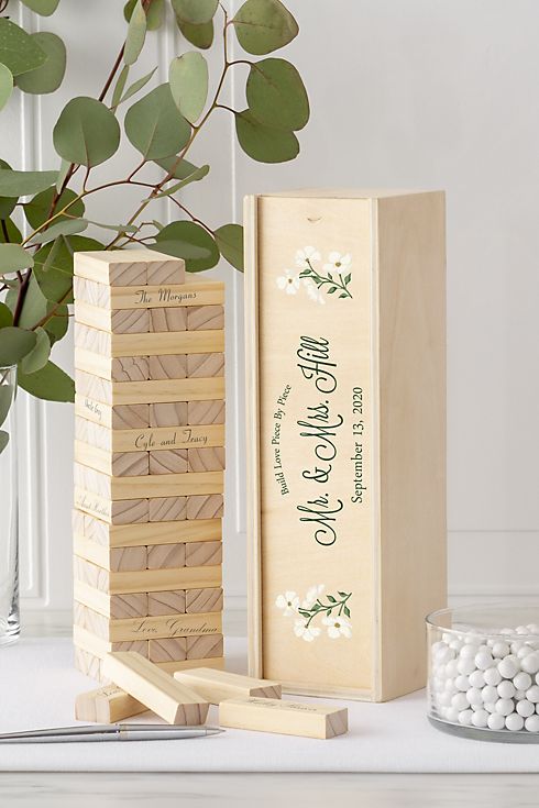 Personalized Floral Building Block Guestbook Image 7