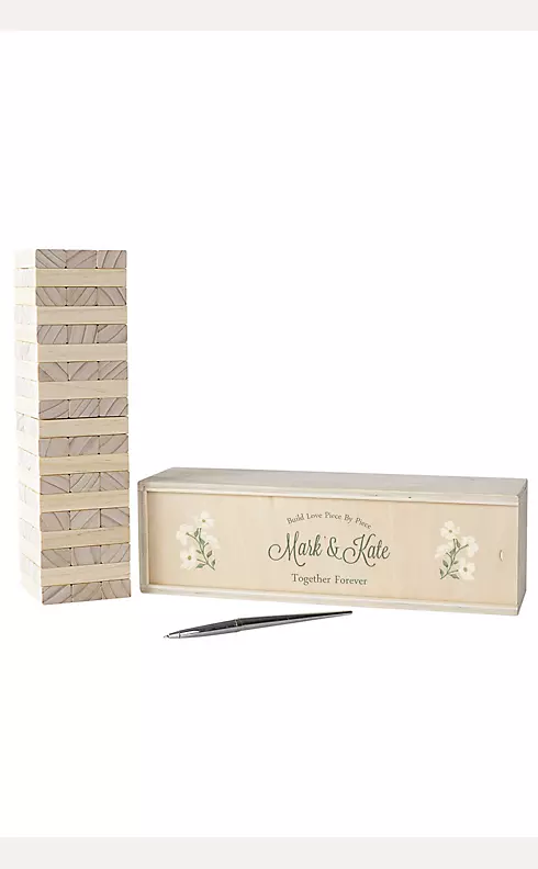 Personalized Floral Building Block Guestbook Image 2