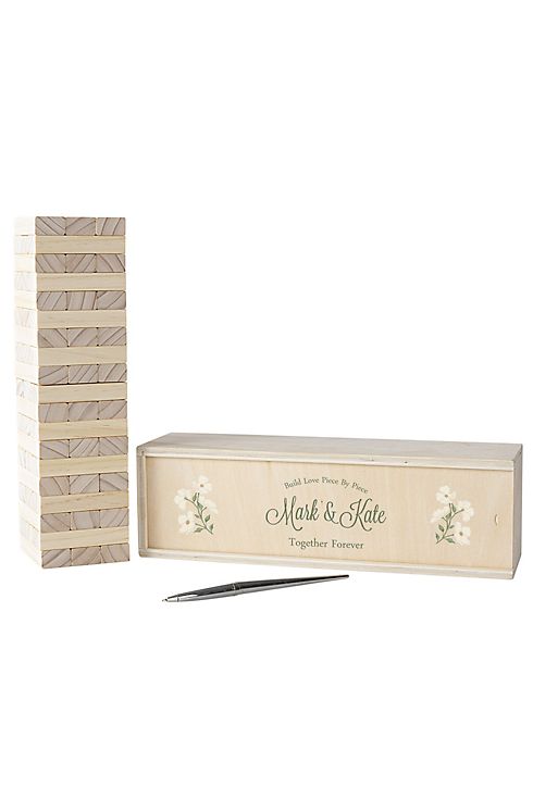 Personalized Floral Building Block Guestbook Image 7