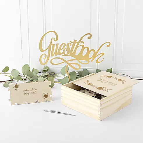 Personalized Wooden Guest Book Puzzle Image 3