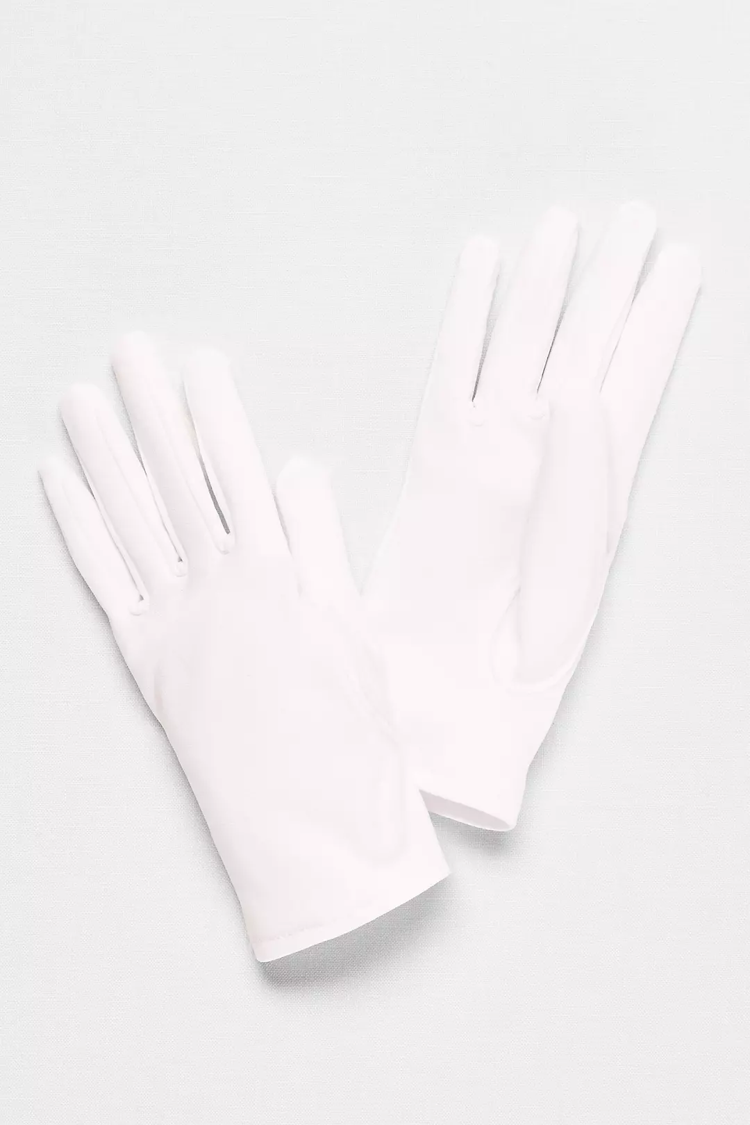 Girls Matte Satin Wrist-Length Gloves Image