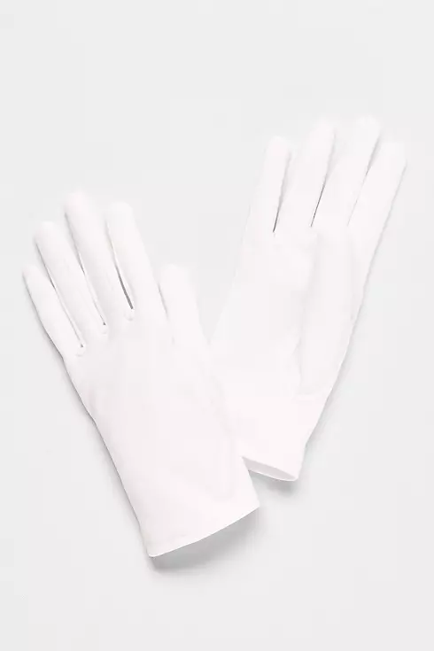 Girls Matte Satin Wrist-Length Gloves Image 1