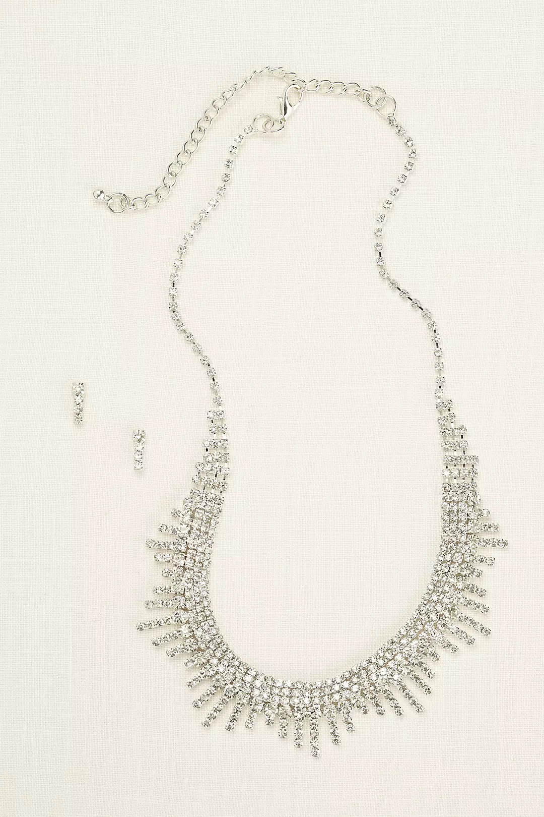 Layered Fringe Necklace and Earring Set Image