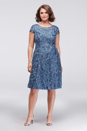 david's bridal plus size cocktail dresses