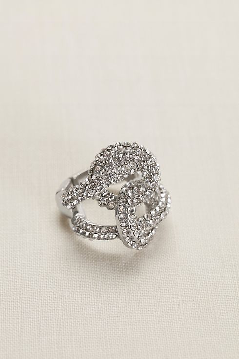 Pave Knot Stretch Ring Image 3