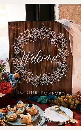 Welcome To Our Forever Wood Sign Image 2