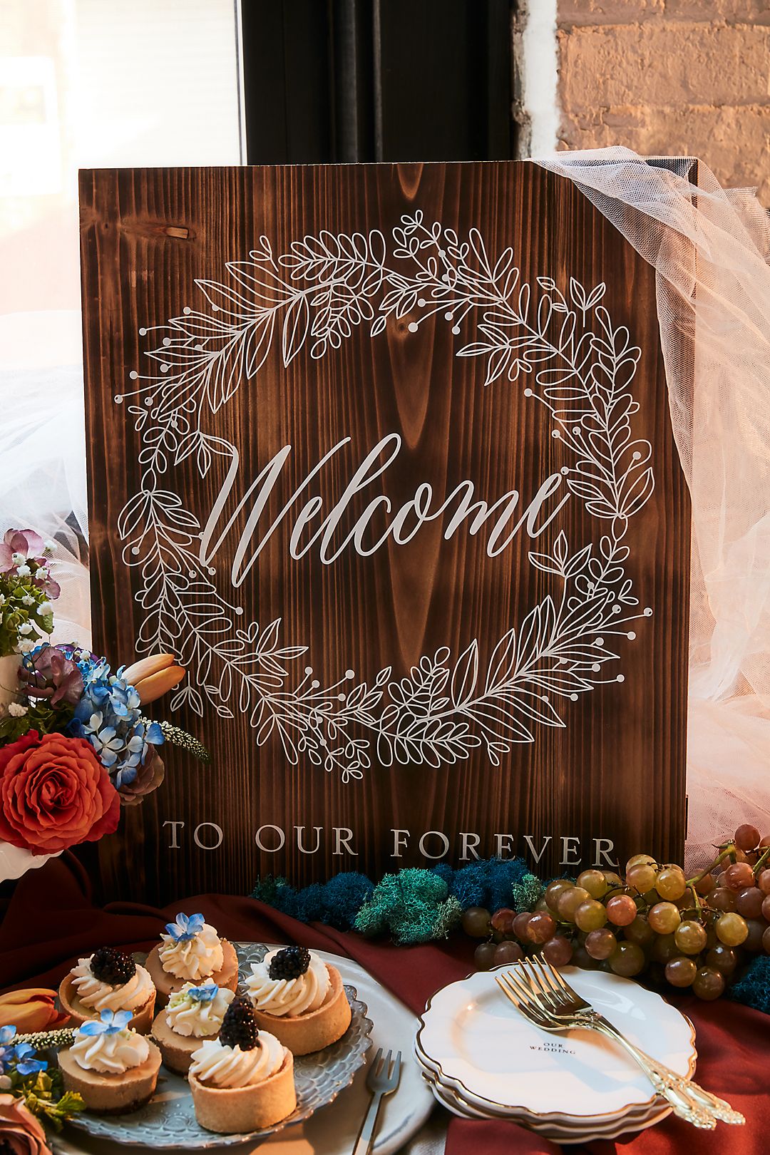 Welcome To Our Forever Wood Sign Image 2