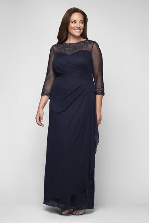 alex plus size evening wear