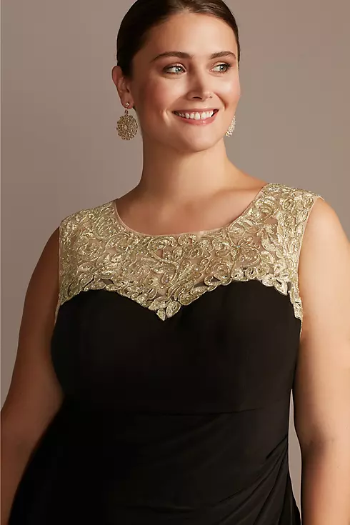 Matte Jersey Plus Size Dress with Embellishment Image 2