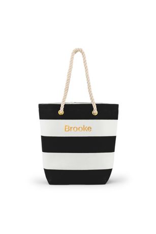 Personalized Bliss Striped Tote