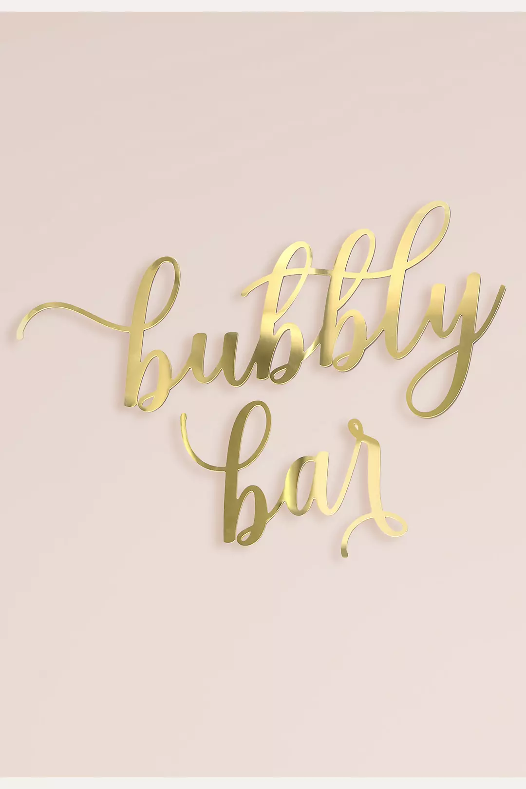 Bubbly Bar Gold Acrylic Sign Image