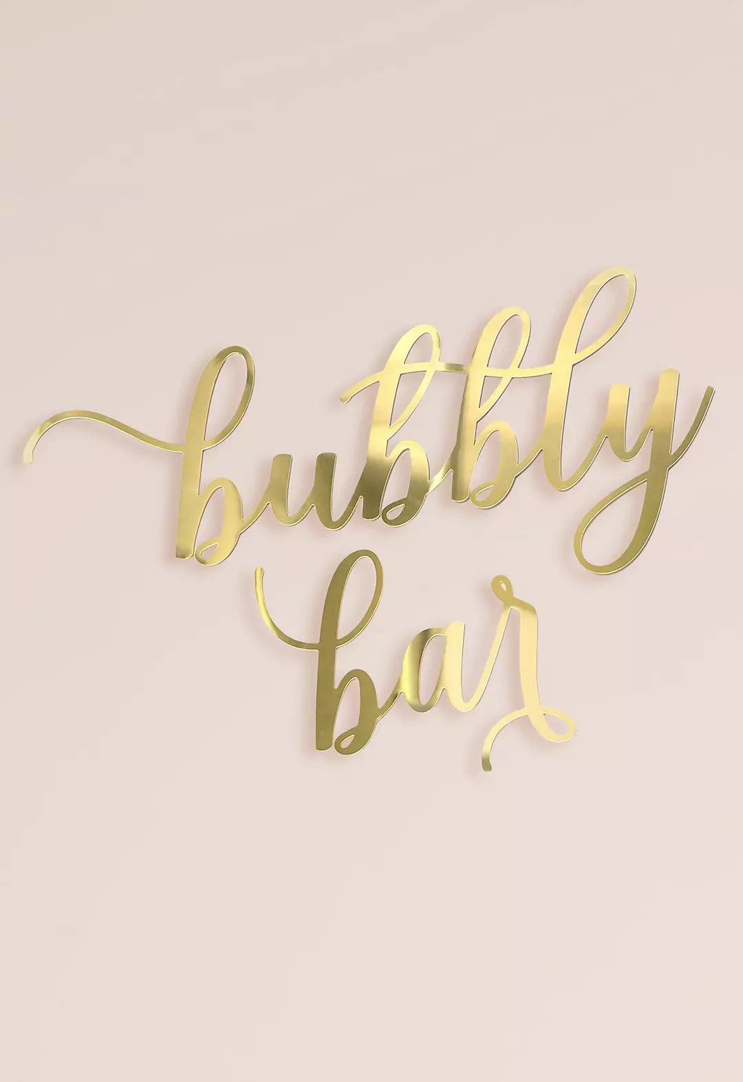 Bubbly Bar Gold Acrylic Sign Image