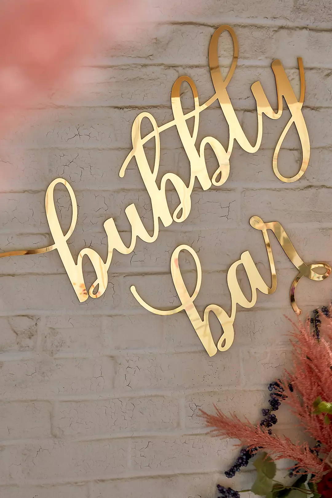 Bubbly Bar Gold Acrylic Sign Image 2