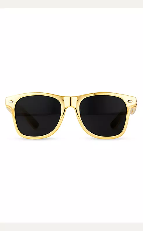 | Favor Personalized Bridal David\'s Metallic Sunglasses Gold