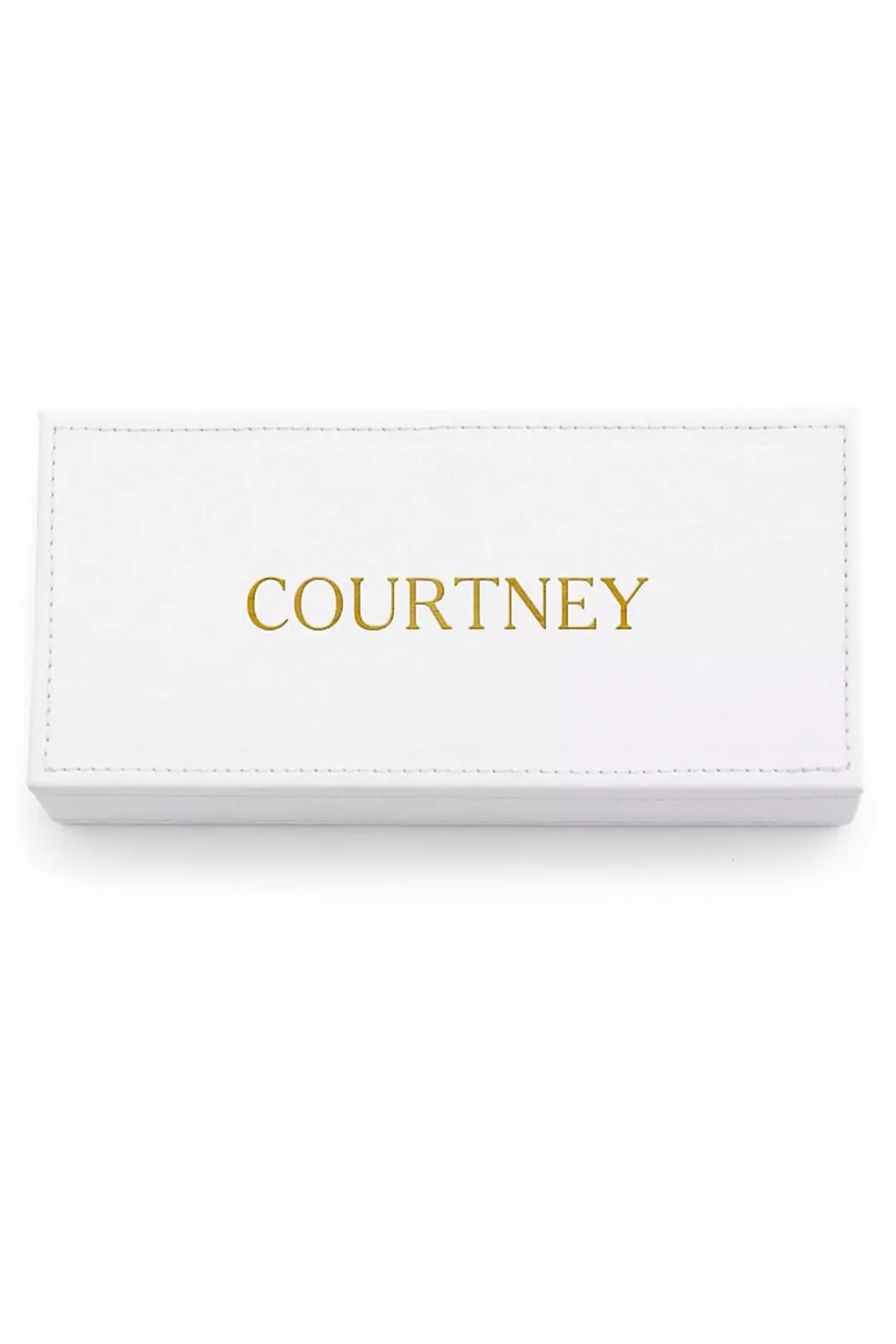 Personalized Name Vegan Leather Jewelry Box Image