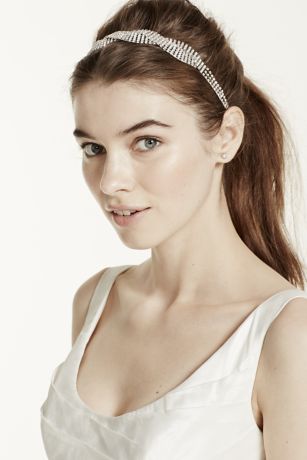 Crystal Chain Woven Head Wrap | David's Bridal