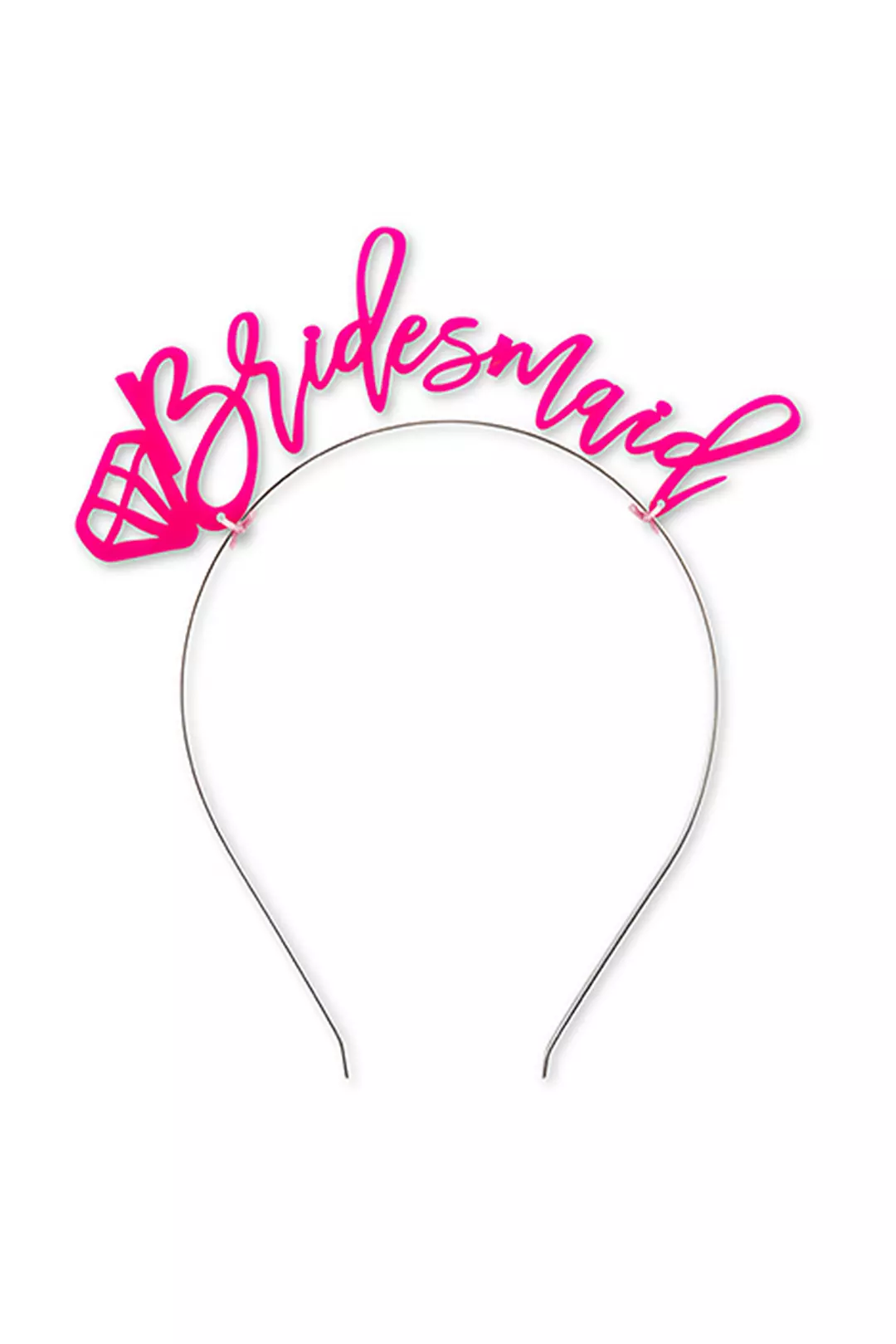 Hot Pink Bridesmaid Bachelorette Party Headband Image