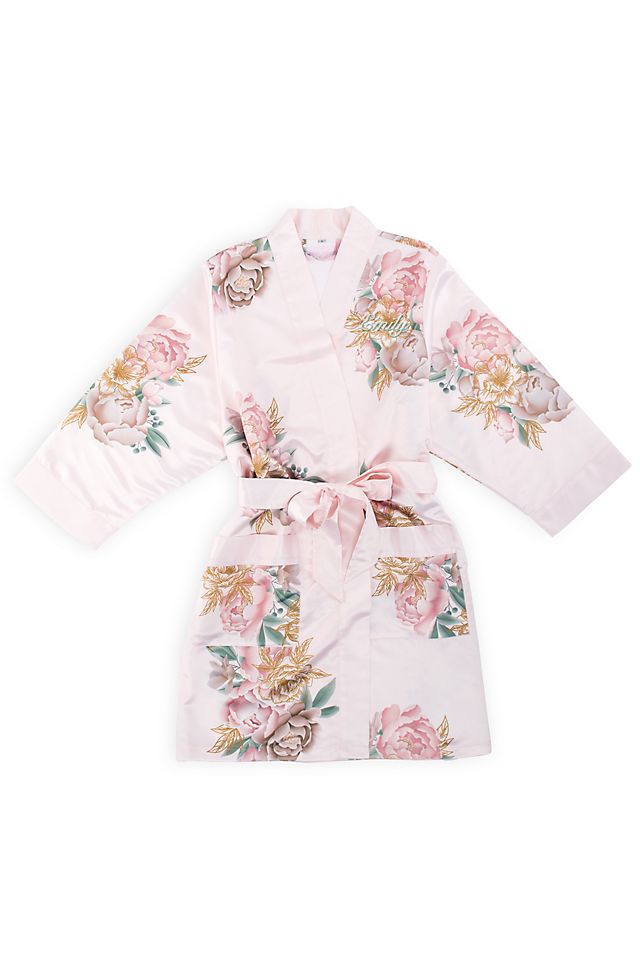 Personalized Blissful Bloom Silky Kimono Image 7