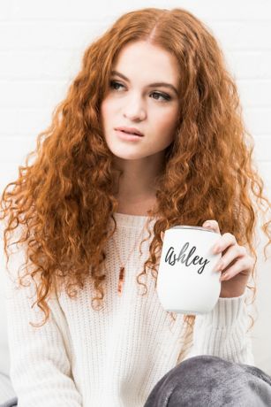 Personalized Calligraphy Stemless Travel Tumbler David's Bridal