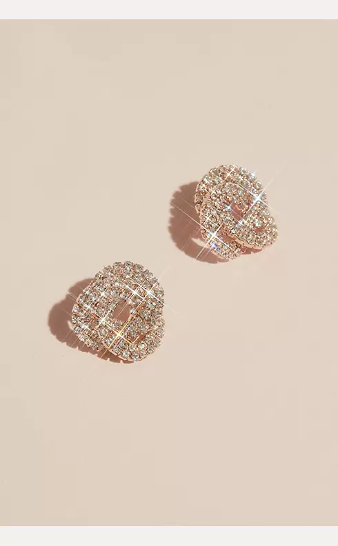 Crystal Love Knot Earrings Image 1