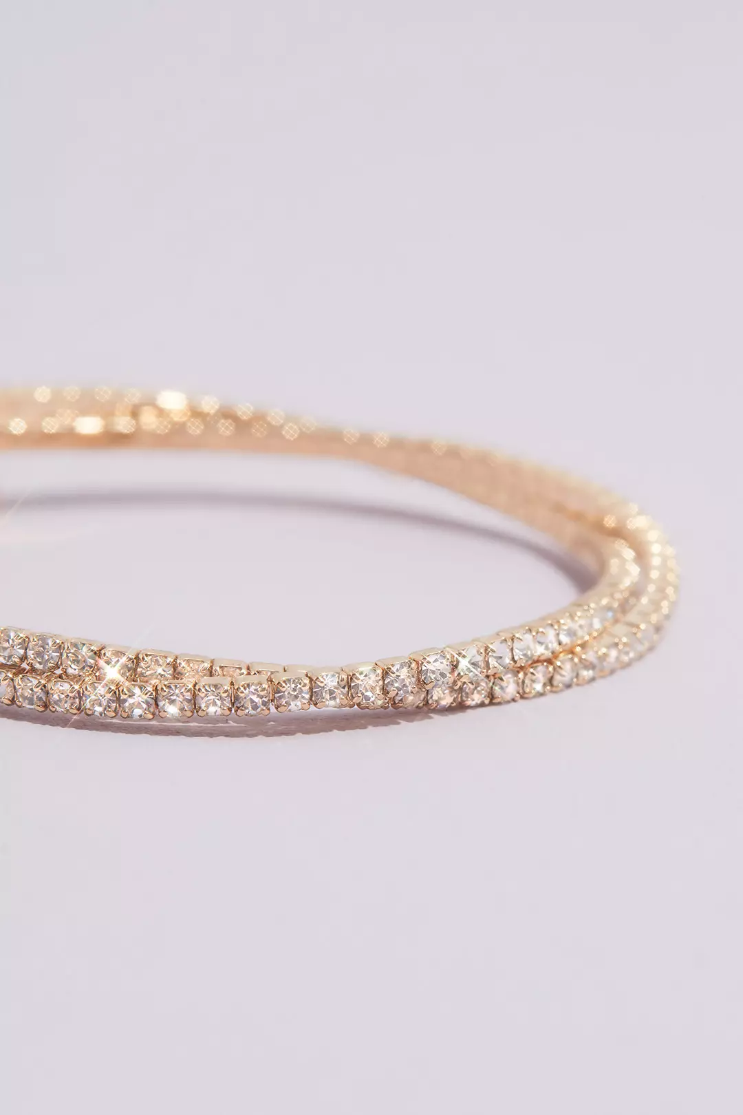 Crystal Coil Twist Wrap Layered Bracelet | David's Bridal