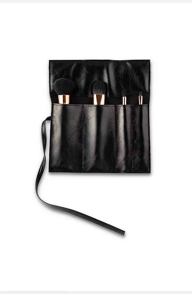 Personalized Makeup Brush Set and Roll Pouch Image 2