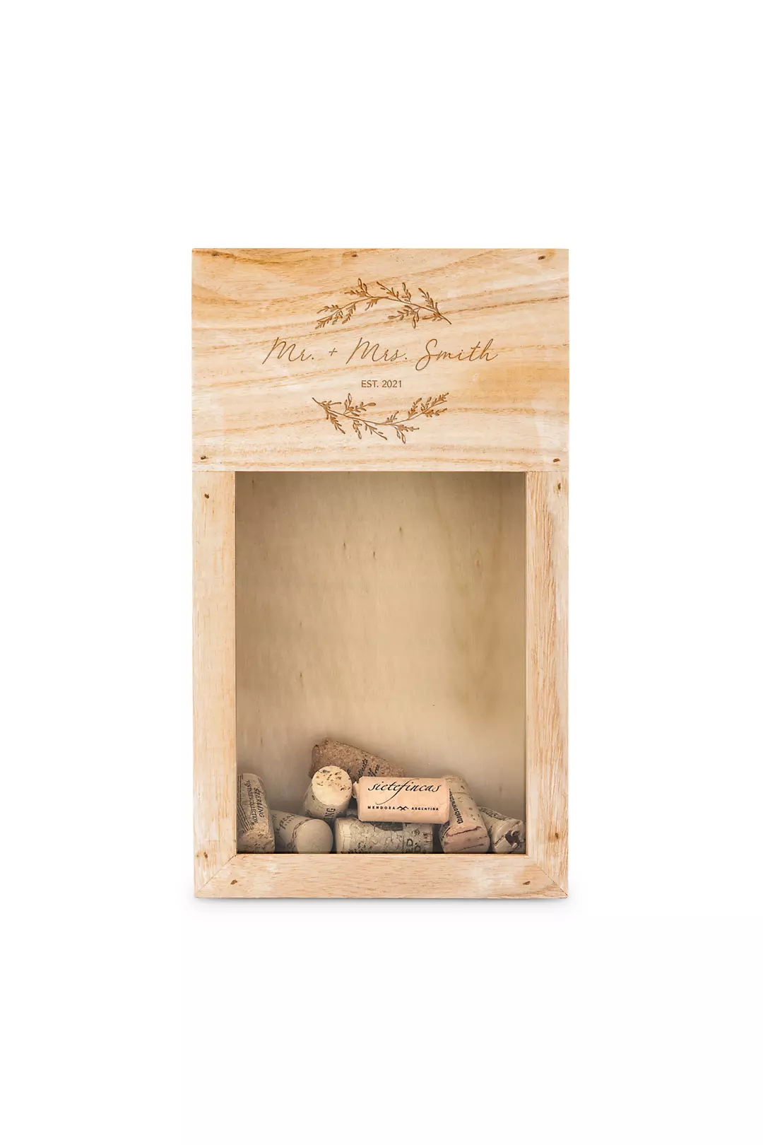Personalized Wooden Wine Cork Holder Image 2