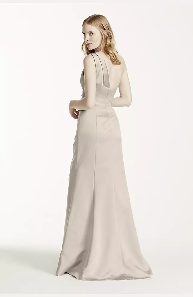 One Shoulder Bridesmaid Dress with Details Image 2