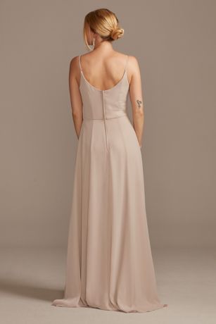 Cowl Neck Chiffon Dress