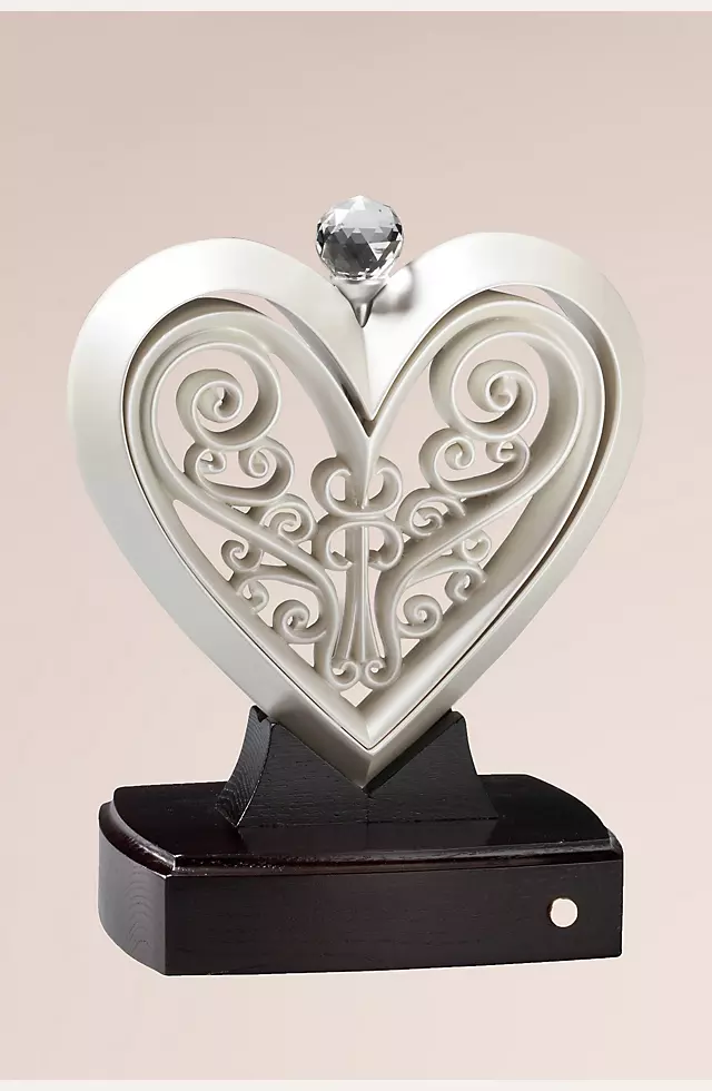 Timeless Pearlescent Unity Heart Sculpture Image