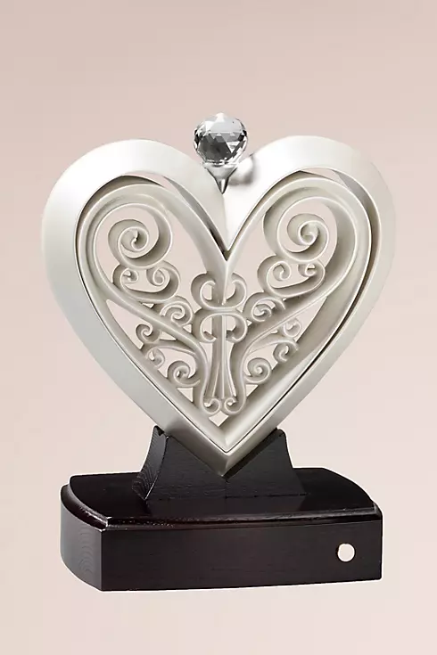 Timeless Pearlescent Unity Heart Sculpture Image 1