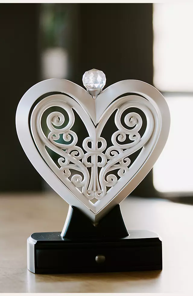 Timeless Pearlescent Unity Heart Sculpture Image 3
