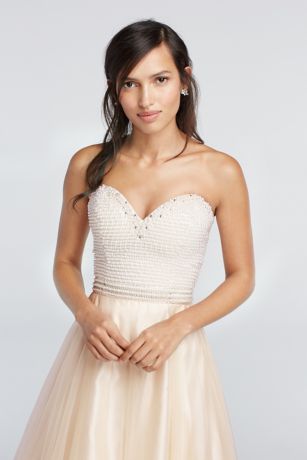 Prom Dress Champagne Sean Collection