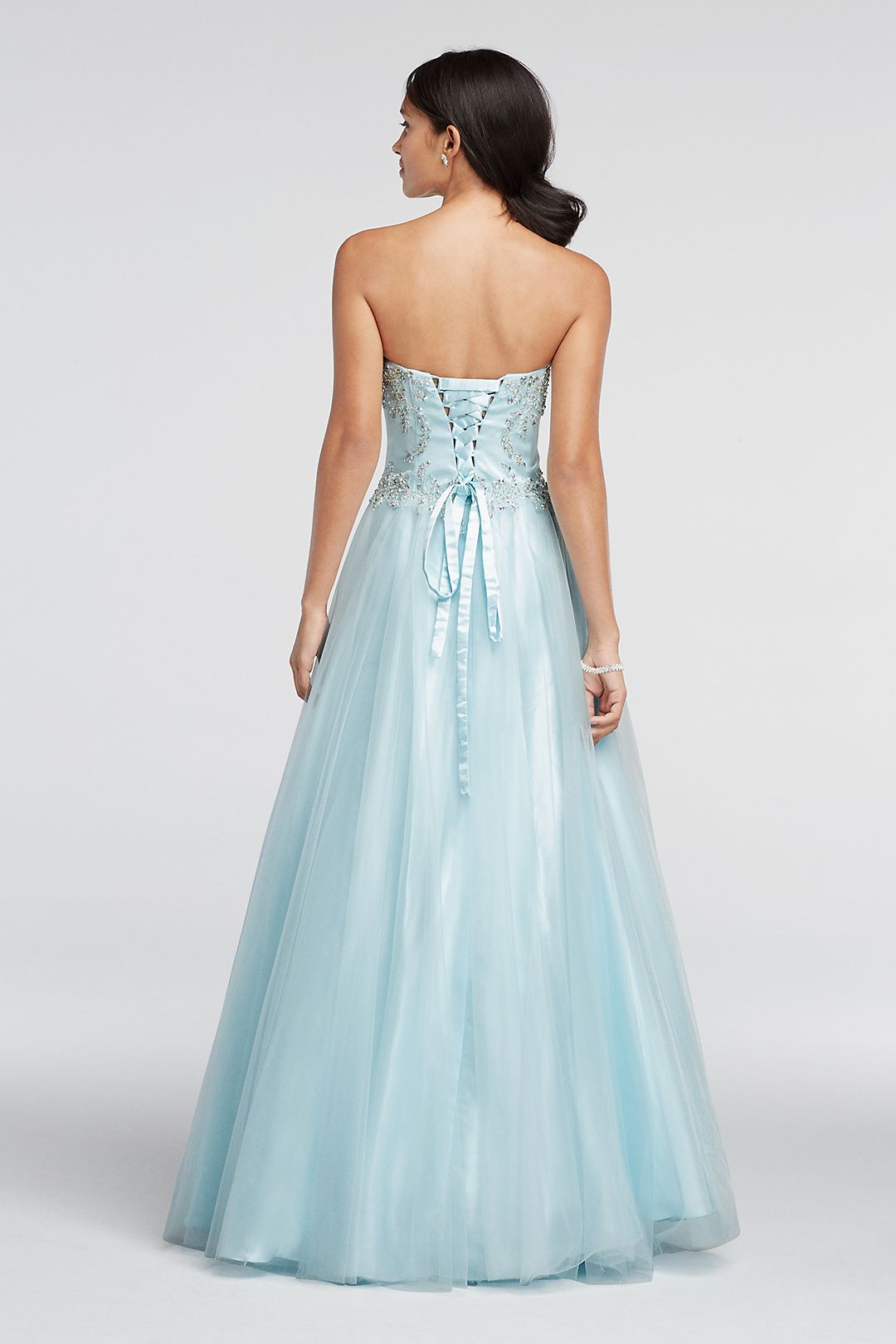 Beautiful crystal embellished prom dress. Size 2